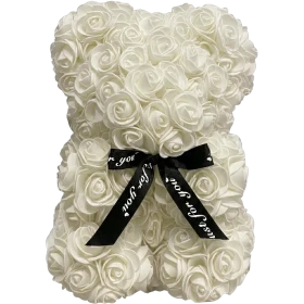 Rosenbär 25cm - Creme 
