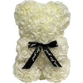 Rosenbär 25cm - Creme 