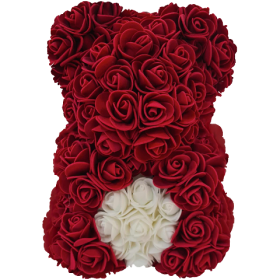 Rosenbär 25cm - Bordeaux - Herz