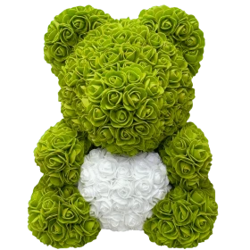 Rosebaer 40 cm - Grün / Weiss