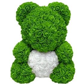 Rosebaer 40 cm - Grün / Weiss