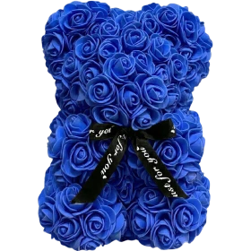 Rosenbär 25cm – Dunkelblau
