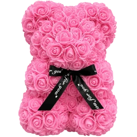 Rosenbär 25cm – Rosa Pink