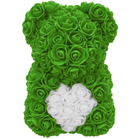 Rosenbär 25cm – Grun – Herz