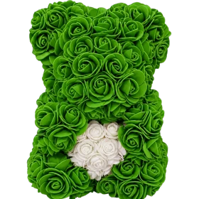 Rosenbär 25cm – Grun – Herz