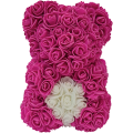 Rosenbär 25cm - Pink - Herz